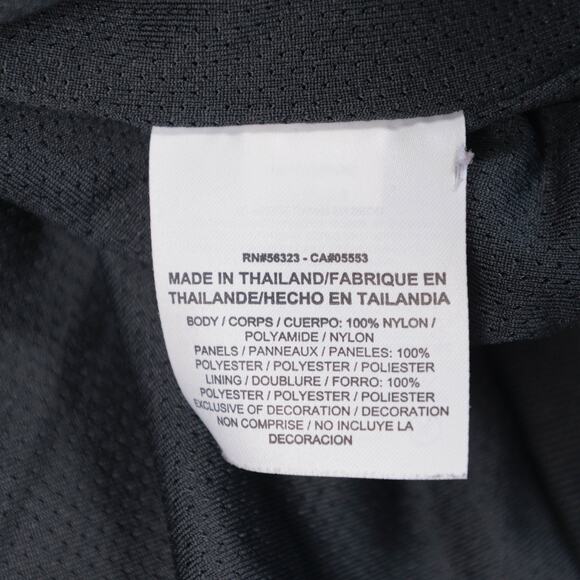 Nike Jordan Black Red Varsity Bomber Jacket Windbreaker Full Zip Mens Size L - Picture 12 of 13